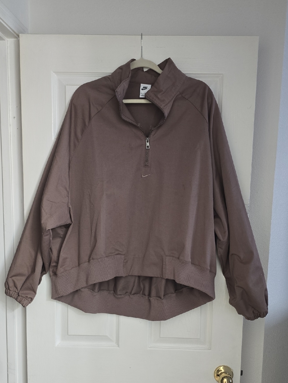 Nike Mauve Quarter-Zip Pullover